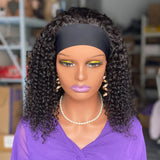 200 Curly Headbandwig Human Hair Wigs Heaventlyshop