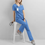 Operating Room Short Sleeved Nurse Uniform Suit Nurse Surgeon Heaventlyshop