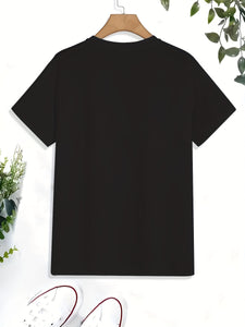 Cute Cat Nap Printed T-shirt, Men's T-shirt, Summer, Spring, Autumn Casual Short Sleeved T-shirt, Top As A Gift