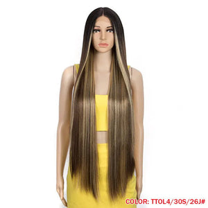 Long Straight Hair Synthetic Fiber Headgear Heaventlyshop