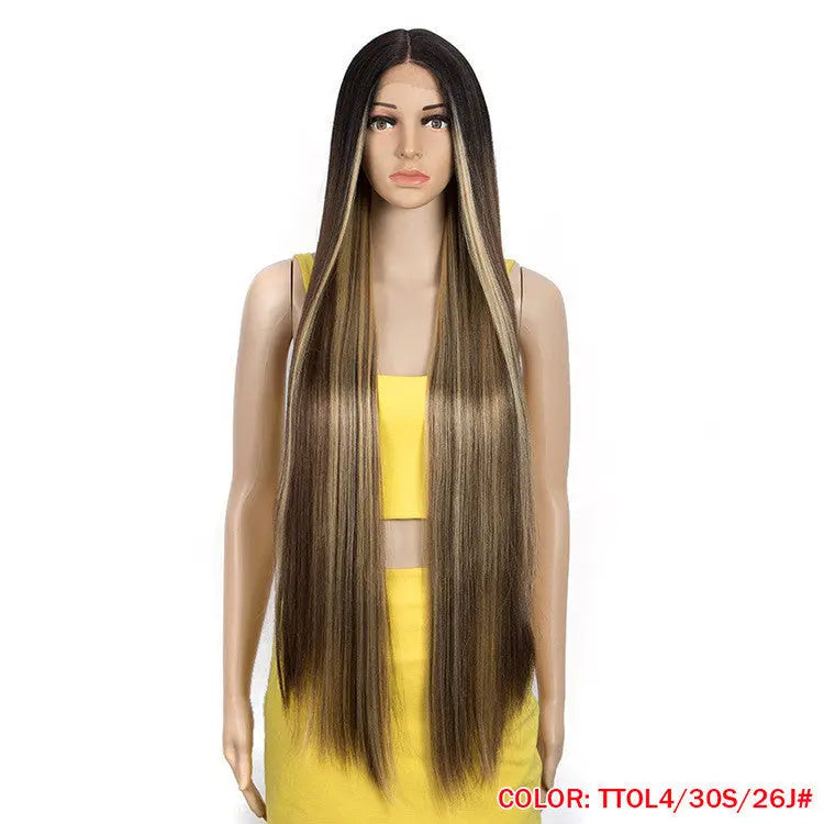 Long Straight Hair Synthetic Fiber Headgear Heaventlyshop