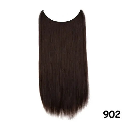 S-noilite 20" Invisible Wire No-Clip Hair Extensions Heaventlyshop