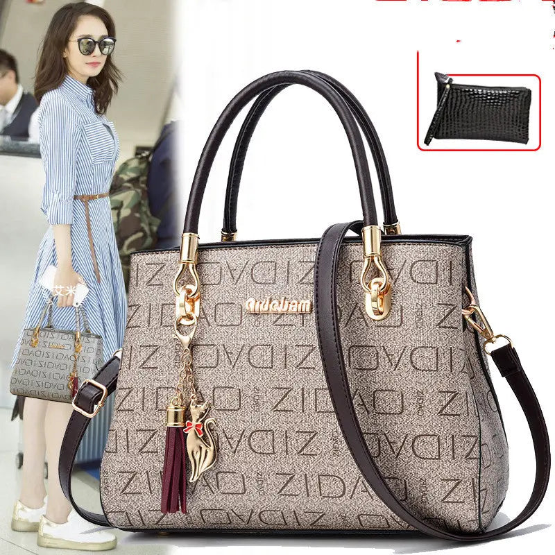 Printed Fashion Ladies Handbags Big Bags All-match Single Shoulder Messenger Bag Heaventlyshop