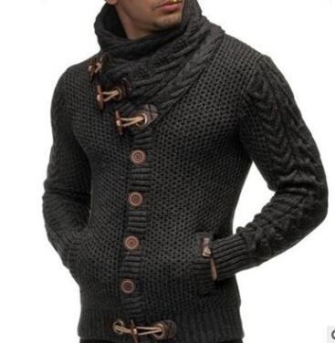 Winter Casual Slim Sweater Warm Thick Hedging Knitted Jacket Turtleneck Pullover Hoodies Heaventlyshop