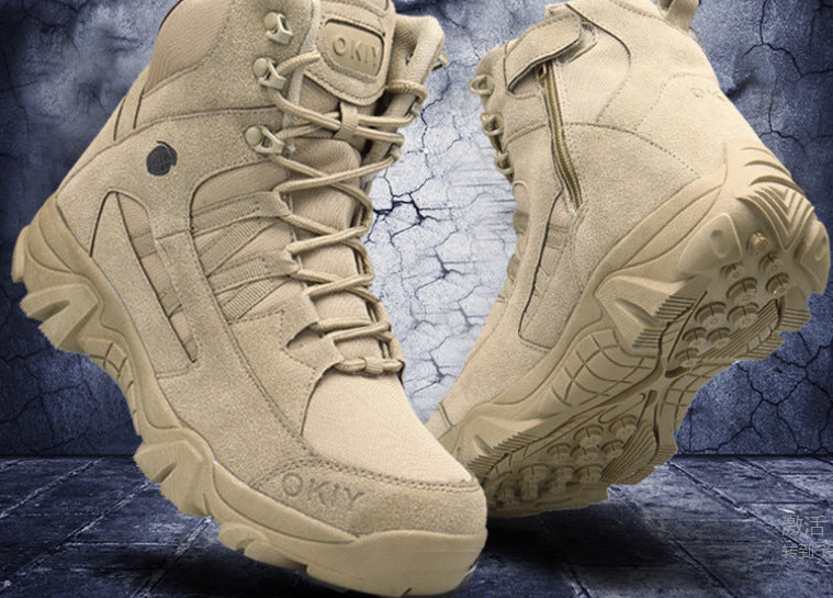 Breathable High Top Outdoor Hiking Tactical Boots Desert Boots Heaventlyshop