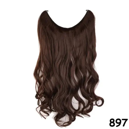 S-noilite 20" Invisible Wire No-Clip Hair Extensions Heaventlyshop