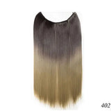 S-noilite 20" Invisible Wire No-Clip Hair Extensions Heaventlyshop