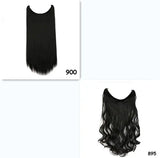 S-noilite 20" Invisible Wire No-Clip Hair Extensions Heaventlyshop