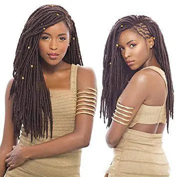 African black solid braided chemical fiber wig Heaventlyshop