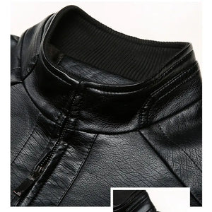 Middle-Aged And Elderly Men's Leather Jackets Heaventlyshop