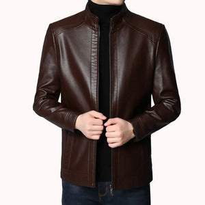 Middle-Aged And Elderly Men's Leather Jackets Heaventlyshop