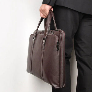 Gentleman Style Leather Men's Bags Business Bag Briefcases Men's Handbags Atmospheric And Stable Handbags Heaventlyshop