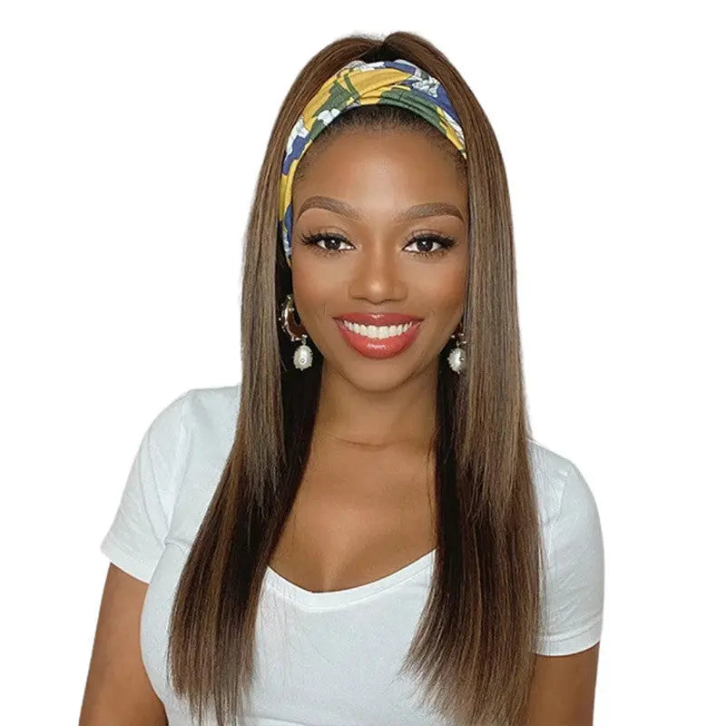 Highlight Color Straight Headband Wig Heaventlyshop