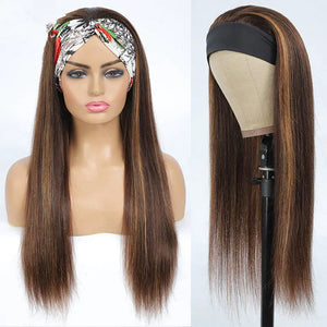 Highlight Color Straight Headband Wig Heaventlyshop