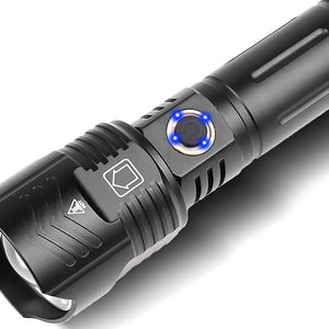 Xhp90 Usb Zoom Xhp99 Outdoor Lighting Glare Flashlight Heaventlyshop