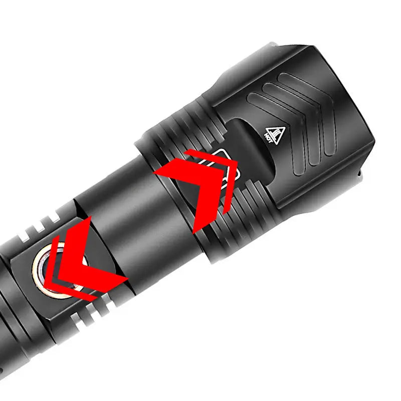 Xhp90 Usb Zoom Xhp99 Outdoor Lighting Glare Flashlight Heaventlyshop