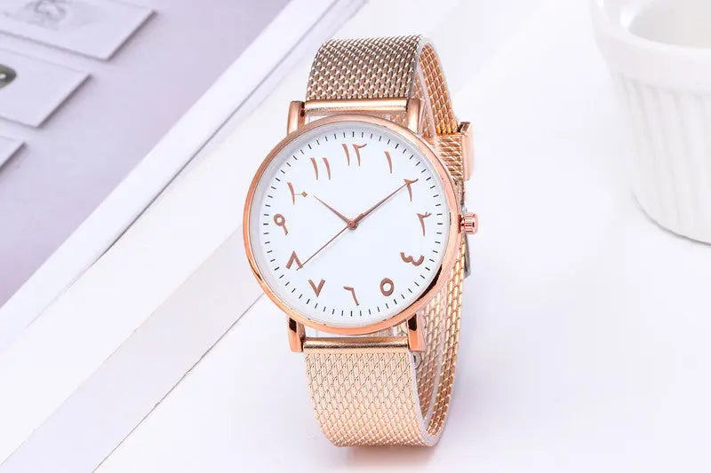 Fashion Creative Quartz Watches Couple Watches Digital Mesh Band Watches Heaventlyshop