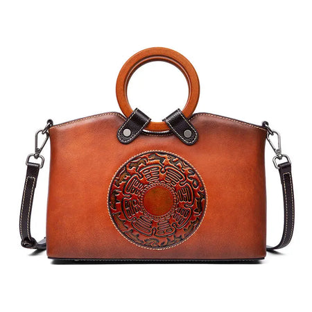 Fashion Vintage Designer Ladies Bags Genuine Leather Womens Handbags For Women Shoulder Bag Heaventlyshop