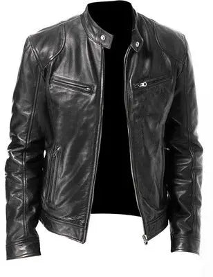 PU Leather Jacket Slim Leather Jacket Heaventlyshop