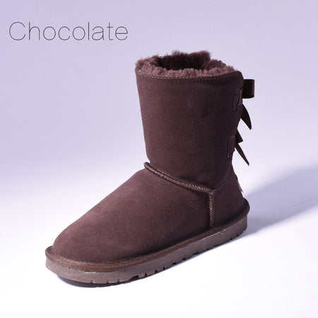 High Quality SALE Women Australia Snow Boots Warm Fur Baileys Bow Boots Women Winter Boots Snow Boots Big Size Heaventlyshop