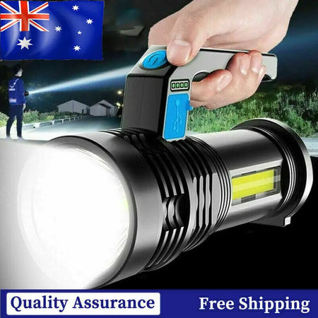 Super Bright 2200000LM LED Torch Tactical 4 Models USB Rechargeable Flashlight Heaventlyshop