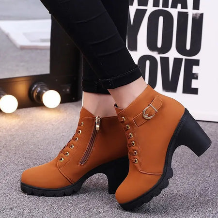 Cross strappy booties with Martin boots Heaventlyshop