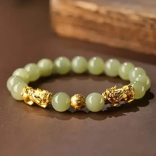 The Gold Pixiu Bracelet Is Suitable For Those Who Pursue Traditional Auspicious Meanings And Like To Wear Jewelry To Show Their Unique Style Heaventlyshop