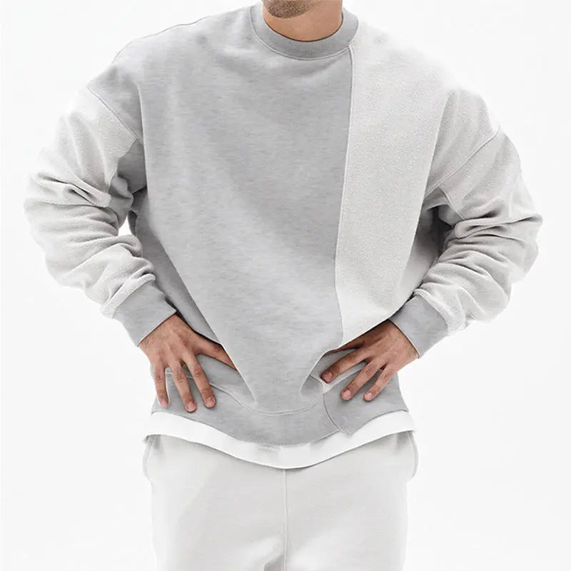 Pullover Round Neck Sweater Loose Men Clothes Heaventlyshop