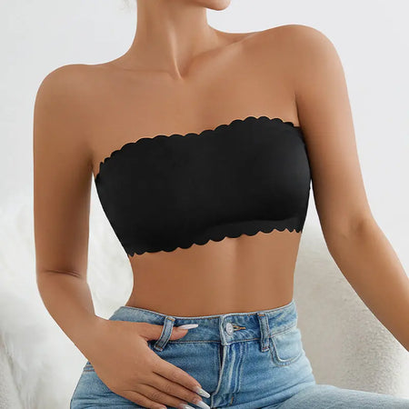 Underwear Tube Top Women's Big Chest Small Seamless Bras Heaventlyshop