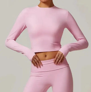 Slim Fit Long Sleeve Yoga Wear Heaventlyshop