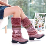 Winter Martin Boots Thick High-Heeled Boots Women's Fashion Shoes Sexy Long Long Snow Boots Heaventlyshop