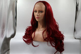 Burgundy front lace chemical fiber wig Heaventlyshop