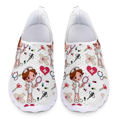 Nurse cartoon printed shoes Heaventlyshop