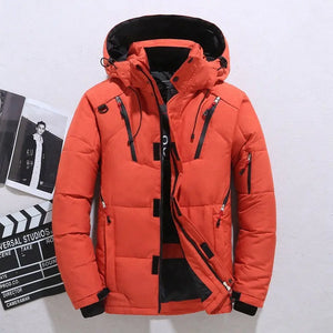 Outdoor Windproof Hooded Jacket Leisure Sports Coat With Pockets Warm Mens Clothing Heaventlyshop