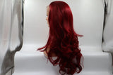 Burgundy front lace chemical fiber wig Heaventlyshop