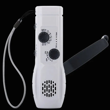 Hand-cranked Multifunctional Flashlight Radio Emergency Mobile Phone Charging Function Heaventlyshop