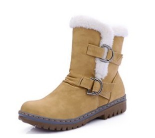 Belt Buckle Flat Martin Boots Short Snow Boots Heaventlyshop