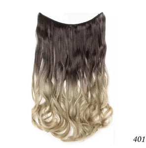 S-noilite 20" Invisible Wire No-Clip Hair Extensions Heaventlyshop