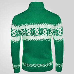 Men's Sweater Long Sleeve Christmas Jacquard Knitted Sweater Heaventlyshop