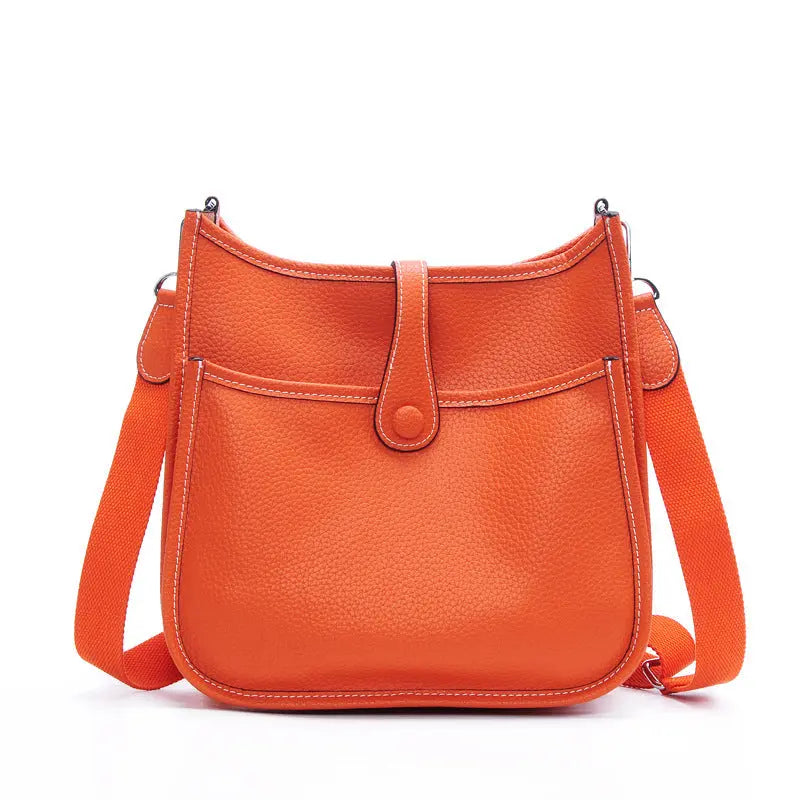 Women Litchi Stria Leather Crossbody Shoulder Togo Classic Purse Handbag Bags H Heaventlyshop