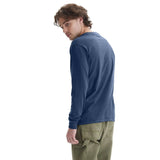 Hanes Men's T-Shirts, Men's BeefyT Henley Shirts, Men's Cotton Long Sleeve Shirts X-Large Navy Heather Heaventlyshop