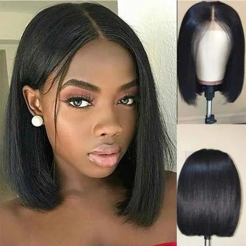 Wig Women Short Human Hair Wigs Bob Brazilian Black Women Remy Heaventlyshop