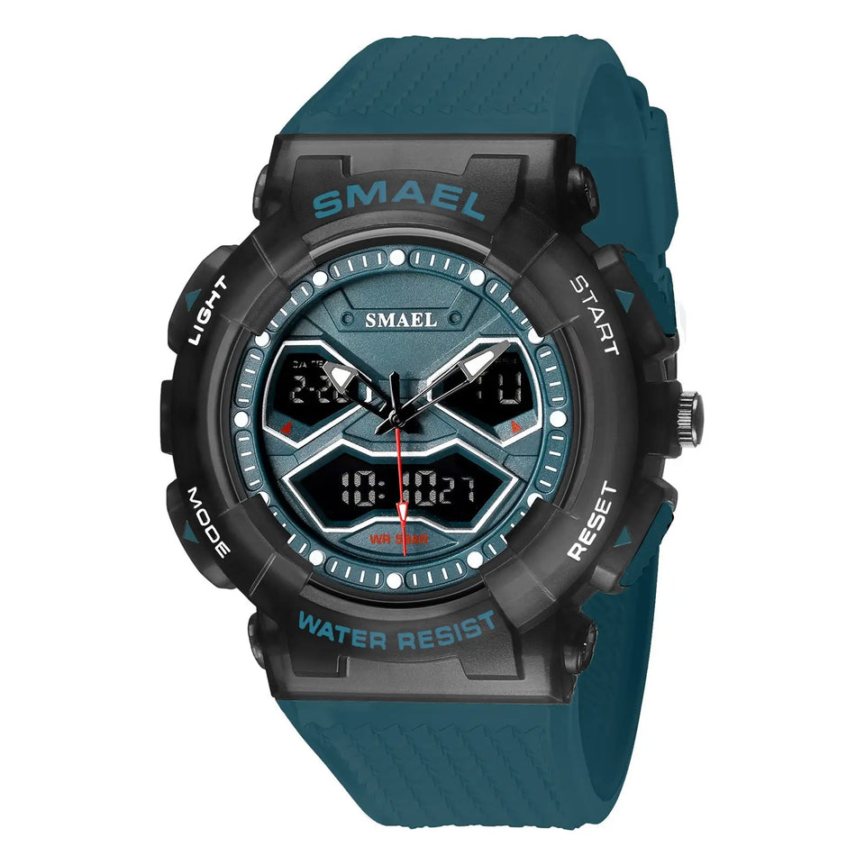 Double Display Digital Electronic Watch Men Heaventlyshop