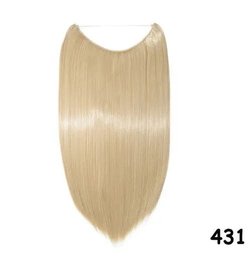 S-noilite 20" Invisible Wire No-Clip Hair Extensions Heaventlyshop