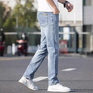 Summer Thin Jeans Men's Slim-fit Straight Trousers Heaventlyshop