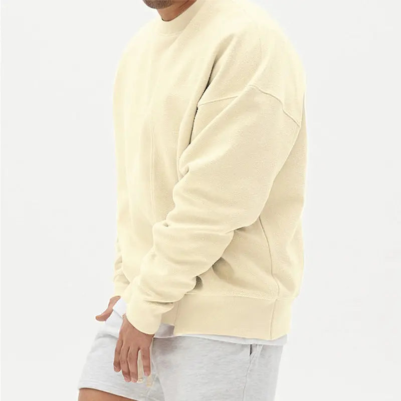 Pullover Round Neck Sweater Loose Men Clothes Heaventlyshop