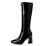 Boots, patent leather Martin boots Heaventlyshop