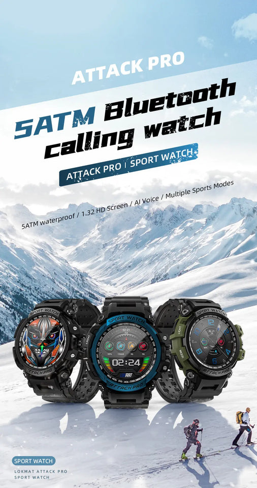 Three-proof Outdoor Sport Smart Watch Bluetooth Calling Heaventlyshop