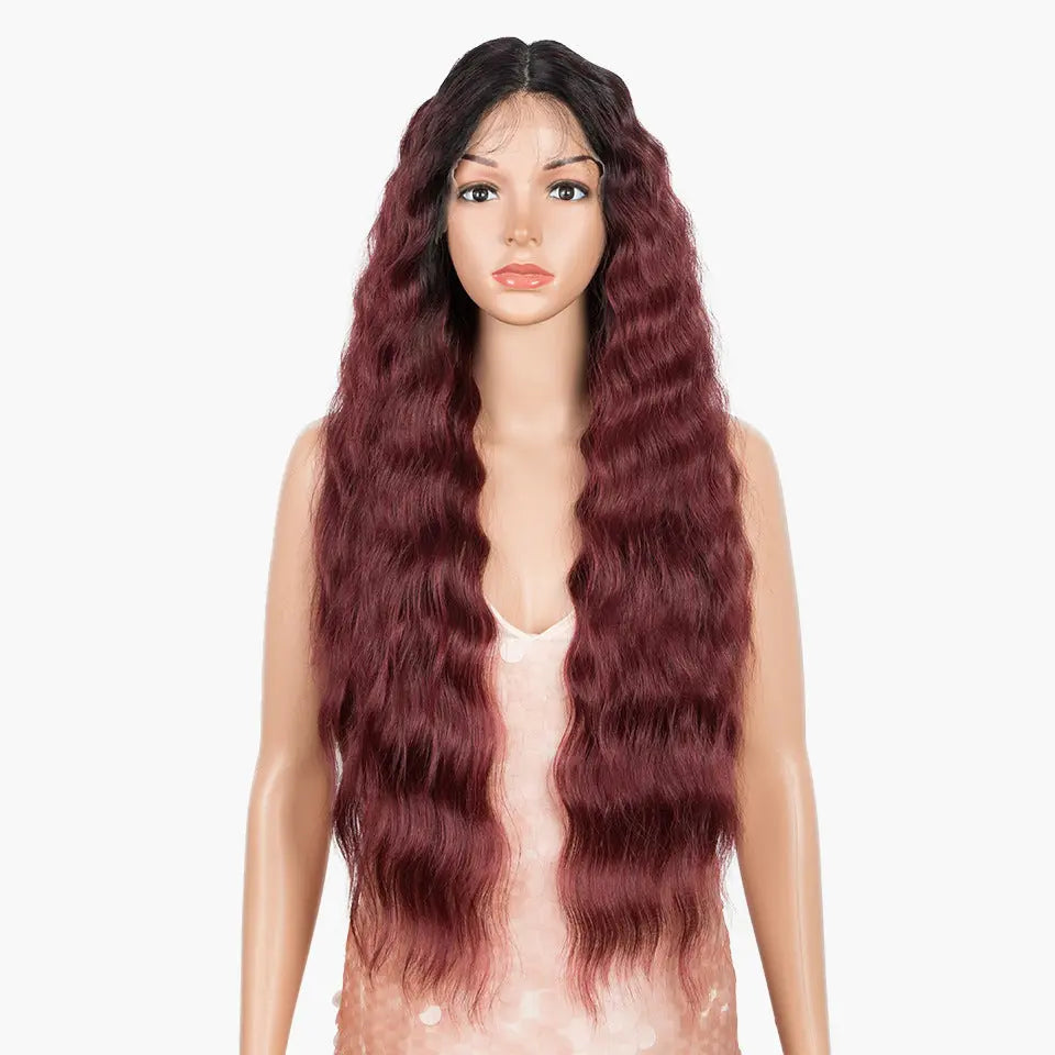 Women's Wig Wave Long Curly Hair Chemical Fiber Headgear Heaventlyshop