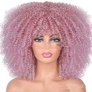 Small Curly Hair Rose Mesh Synthetic Headgear Heaventlyshop